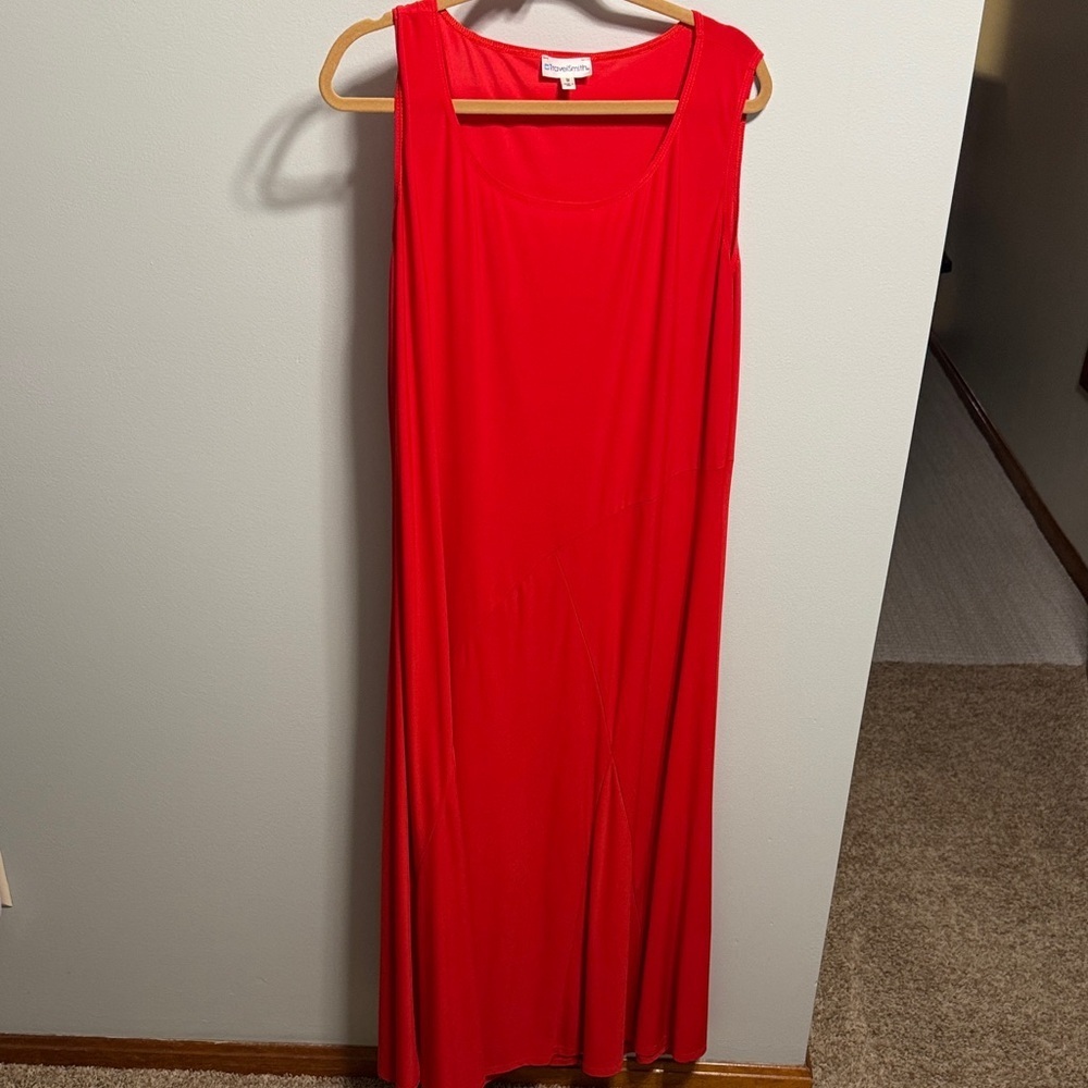 TravelSmith Vibrant Red Maxi Dress